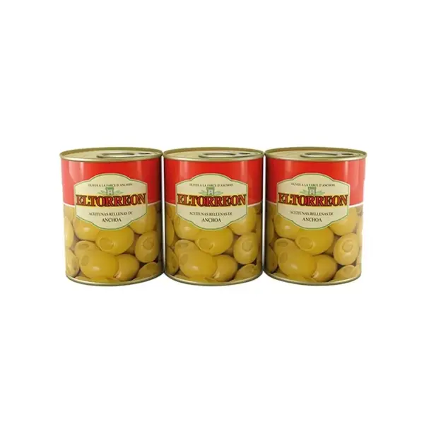 Aceitunas con anchoa SERPIS - El torreon - 18 latas de 50 gr cada una Aceitunas con anchoa SERPIS - El torreon - 18 latas de 50 gr cada una