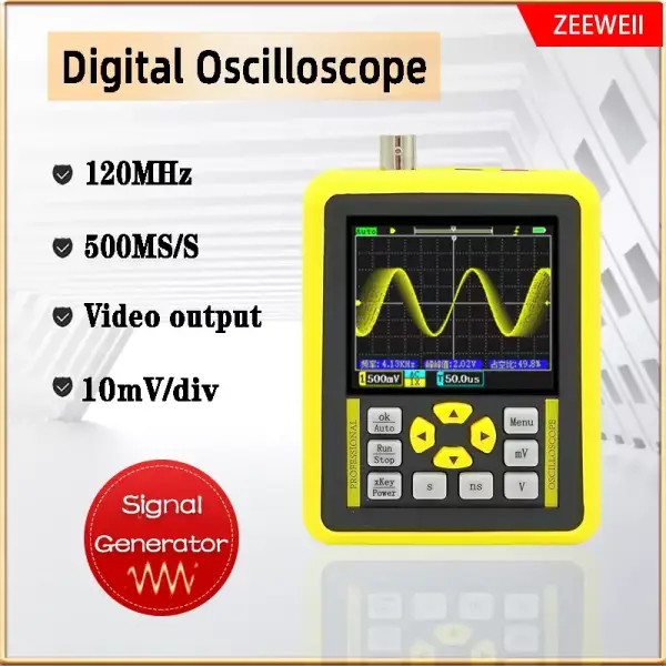 ZEEWEII osciloscopio Digital con pantalla de 120 pulgadas ZEEWEII osciloscopio Digital con pantalla de 120 pulgadas