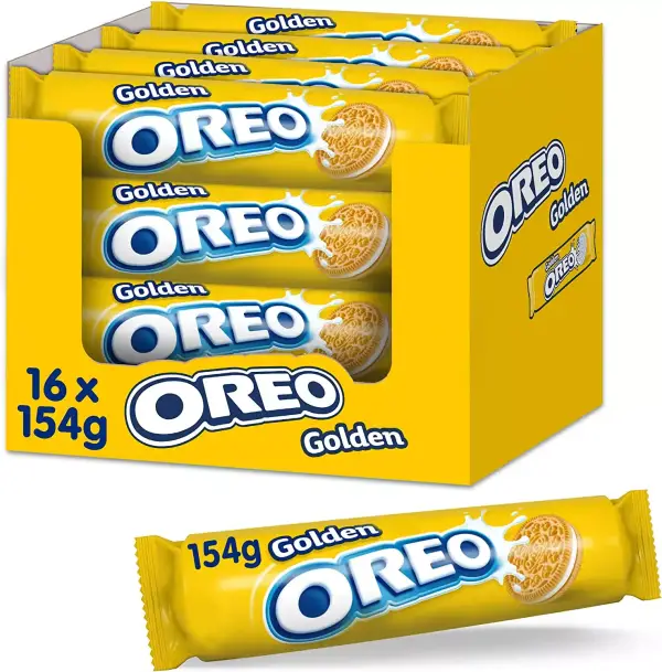16x154g Oreo Golden de Vainilla Rellenas de Crema Vainilla 16x154g Oreo Golden de Vainilla Rellenas de Crema Vainilla