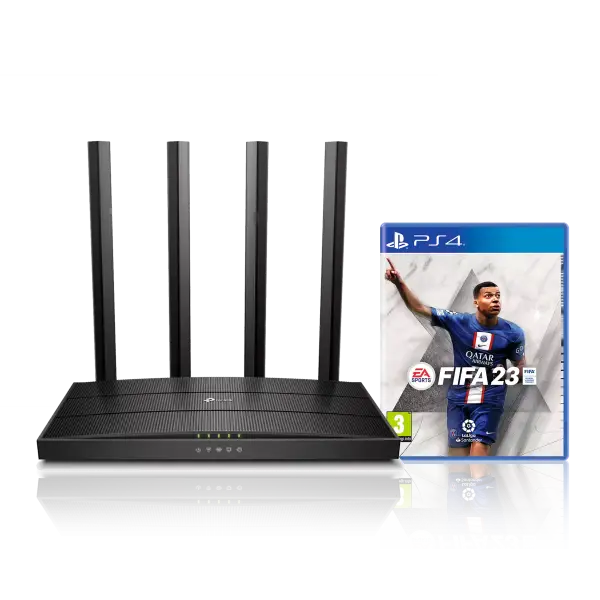 Router wifi TP Link + Fifa 23 para PS4 Router wifi TP Link + Fifa 23 para PS4