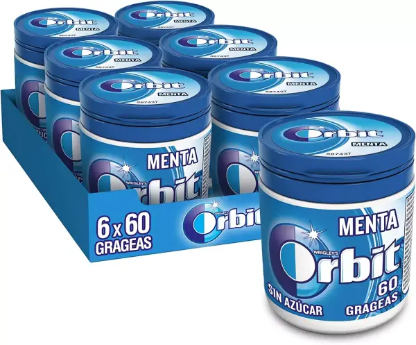 6x 60 Chicles Orbit Menta 6x 60 Chicles Orbit Menta