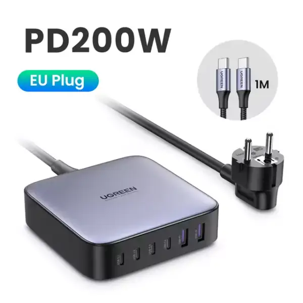 Estación de carga USB-C Multiple Ugreen 200w Estación de carga USB-C Multiple Ugreen 200w