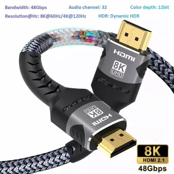 Cable Compatible con HDMI 8K 4K @ 120Hz Cable Compatible con HDMI 8K 4K @ 120Hz