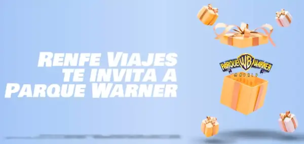 Renfe regala entradas a la Warner si compras el billete de tren + hotel Renfe regala entradas a la Warner si compras el billete de tren + hotel