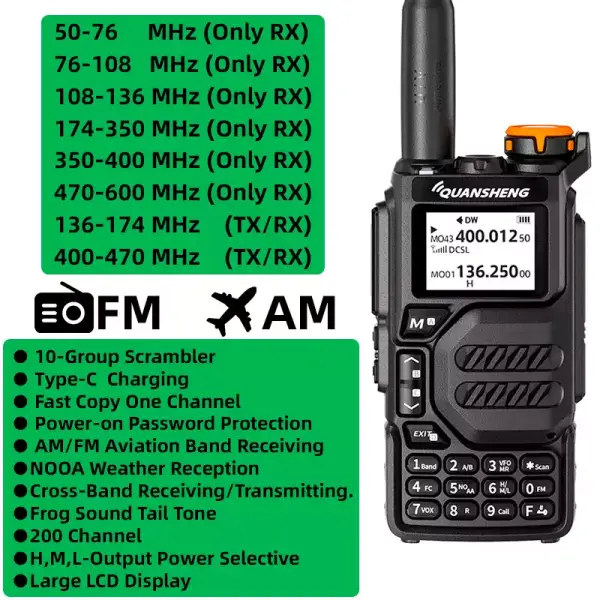 Walkie-talkie portátil UV K5 Walkie-talkie portátil UV K5