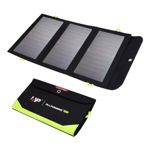 Panel Solar de 5V, 21W, batería integrada de 10000mAh Panel Solar de 5V, 21W, batería integrada de 10000mAh