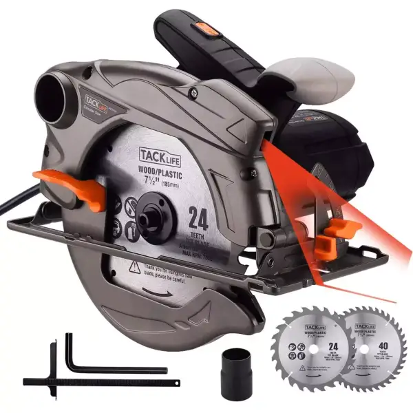 Sierra Circular TACKLIFE 1500W 2 Hojas Sierra Circular TACKLIFE 1500W 2 Hojas