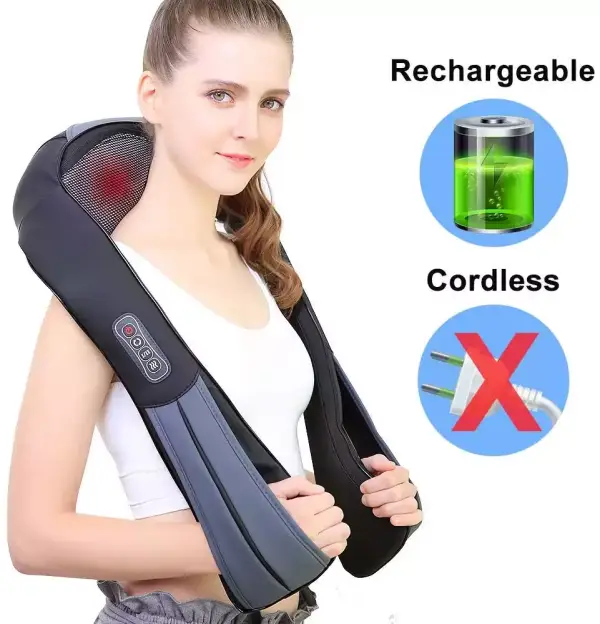 Masajeador inalámbrico shiatsu Masajeador inalámbrico shiatsu