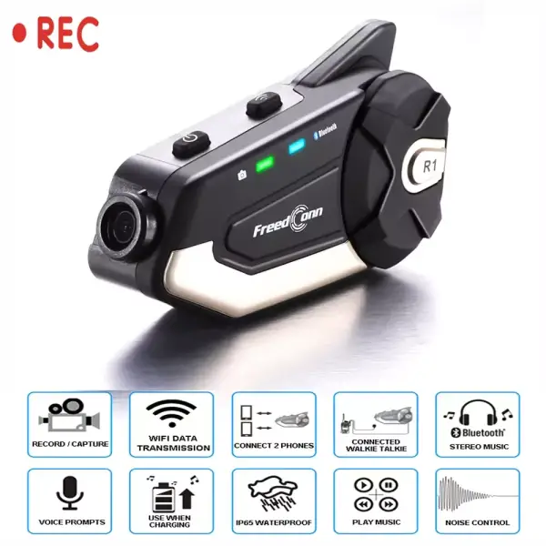 DashCam motocicleta 1080P intercomunicador DashCam motocicleta 1080P intercomunicador