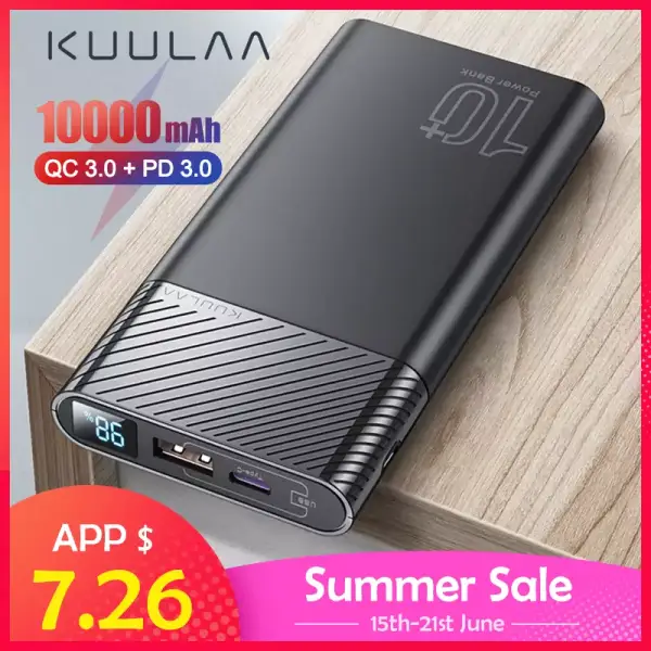 Batería Kuulaa 10000mAh Batería Kuulaa 10000mAh