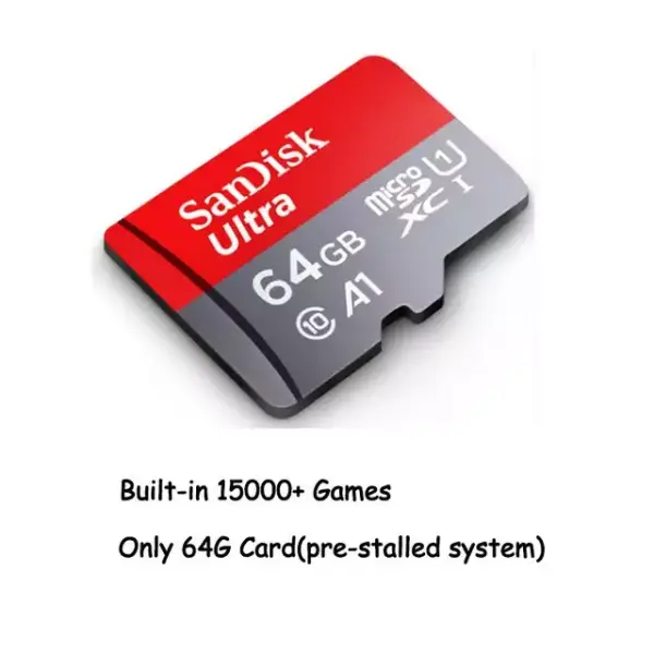Tarjeta memoria 64GB + juegos para N64/PS1/GB/MAME Tarjeta memoria 64GB + juegos para N64/PS1/GB/MAME