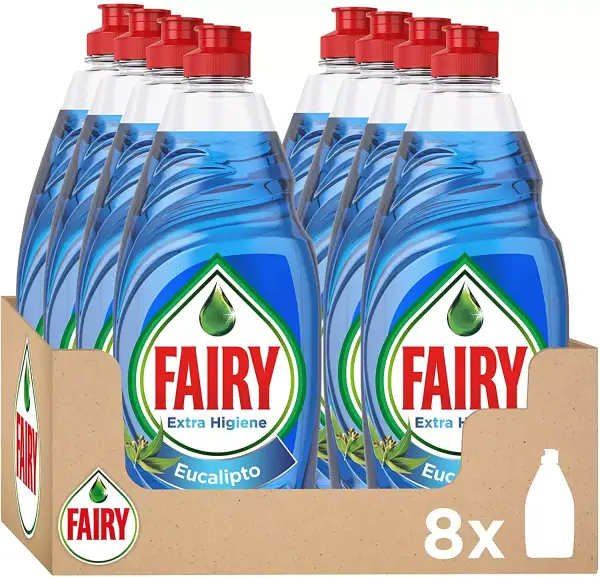 Pack de 8 Fairy Extra Higiene Lavavajillas a Mano Pack de 8 Fairy Extra Higiene Lavavajillas a Mano