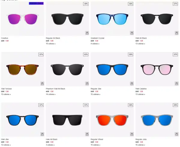 Todas las gafas en Northweek a 15€ Todas las gafas en Northweek a 15€