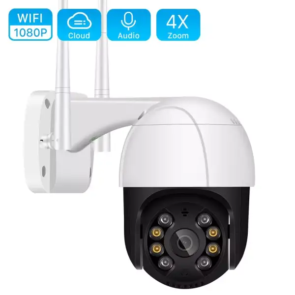 Cámara vigilancia wifi exterior 1080p 270º Cámara vigilancia wifi exterior 1080p 270º