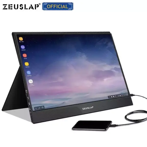Monitor portátil con panel táctil de 15,6 pulgadas Monitor portátil con panel táctil de 15,6 pulgadas