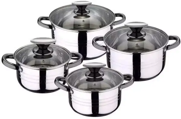 Batería de cocina San Ignacio de 8 piezas de acero inoxidable Batería de cocina San Ignacio de 8 piezas de acero inoxidable