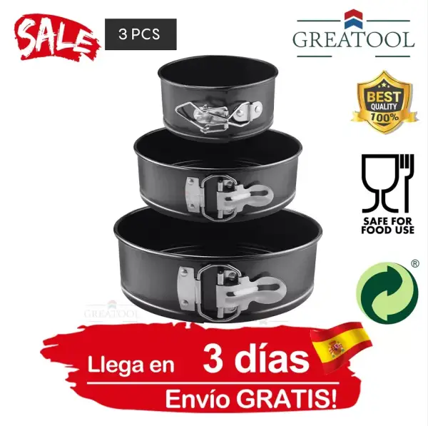 Set 3 Moldes Para Pasteles Set 3 Moldes Para Pasteles