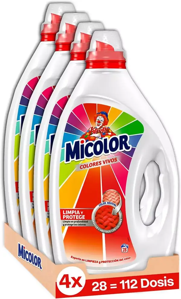 112 Lavados Detergente Gel Micolor Colores Vivos 112 Lavados Detergente Gel Micolor Colores Vivos