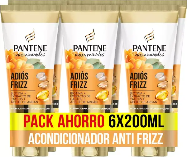 Pack de 6 acondicionadores Pantene: "Adiós Frizz" Pack de 6 acondicionadores Pantene: "Adiós Frizz"