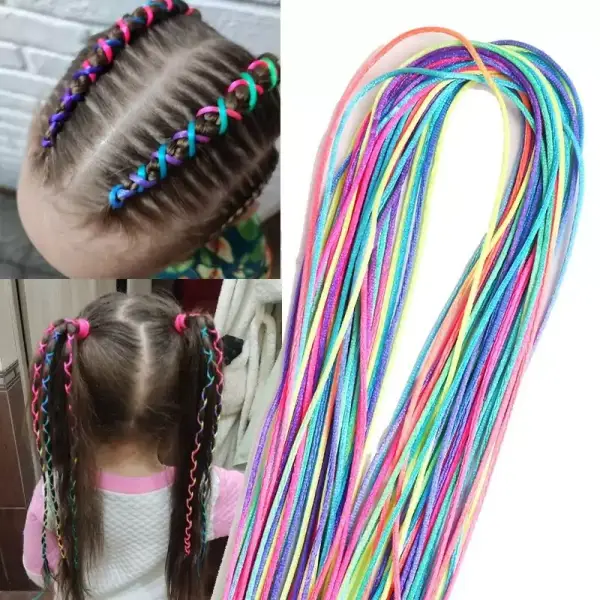 Pack 30 trenzas de colores para pelo Pack 30 trenzas de colores para pelo