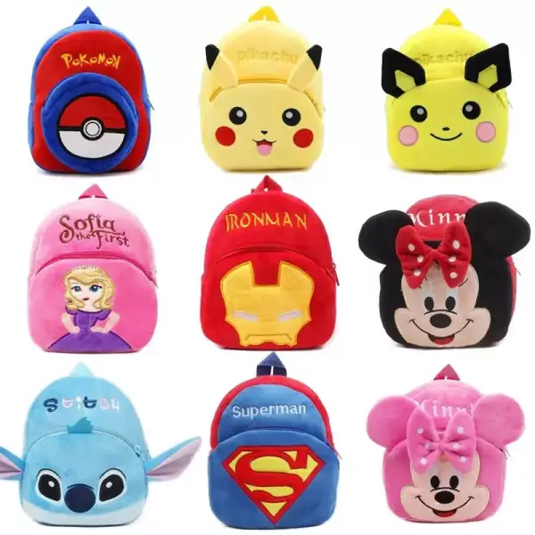 Mochila de felpa dibujos animados Mochila de felpa dibujos animados