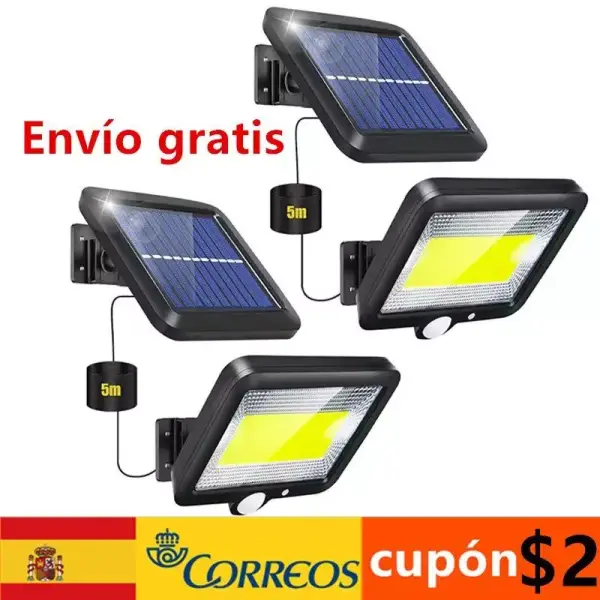 Luz LED solar con sensor de movimiento Luz LED solar con sensor de movimiento