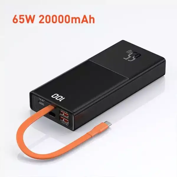 Baseus Batería Externa de 65W y 20000mAh Baseus Batería Externa de 65W y 20000mAh