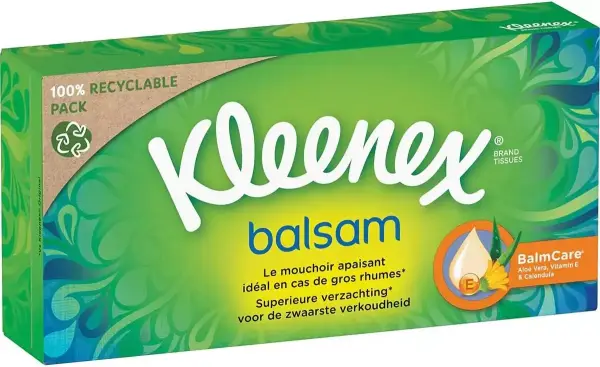 Caja pañuelos Kleenex 4 capas 64 hojas Caja pañuelos Kleenex 4 capas 64 hojas