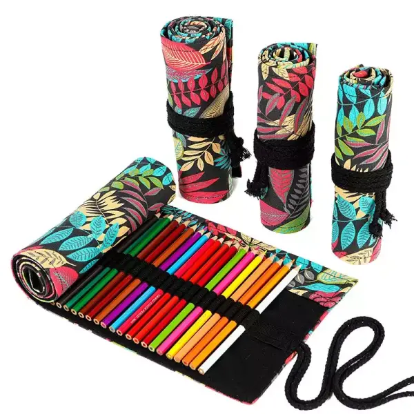 Estuche de tela de colores para lápices Estuche de tela de colores para lápices