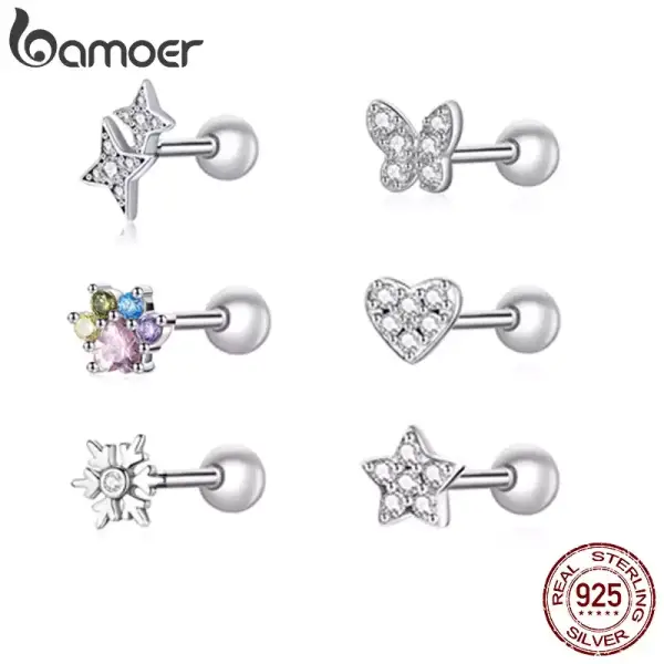 Pendientes plata de ley 925 muchos diseños Pendientes plata de ley 925 muchos diseños