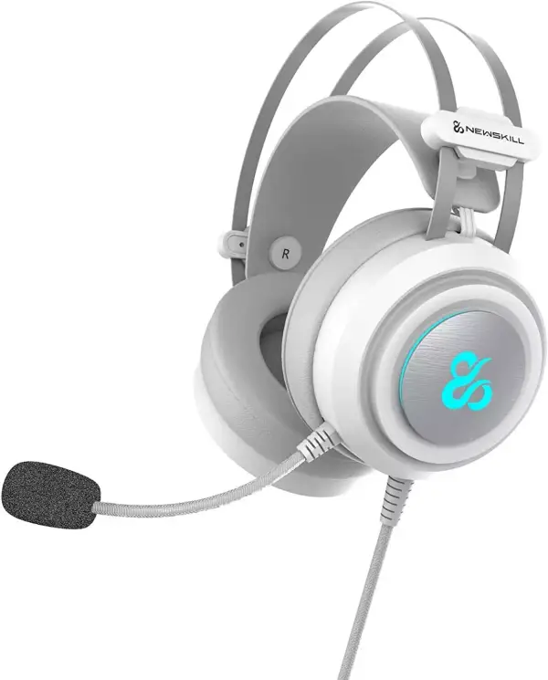 Auriculares Gaming RGB Newskill Drakain Ivory Auriculares Gaming RGB Newskill Drakain Ivory