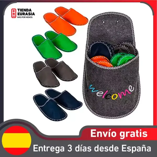 Zapatillas de invitados pack 4 pares Zapatillas de invitados pack 4 pares