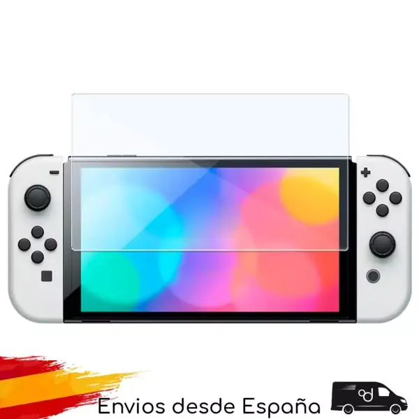 Protector cristal templado Nintendo Switch OLED Protector cristal templado Nintendo Switch OLED