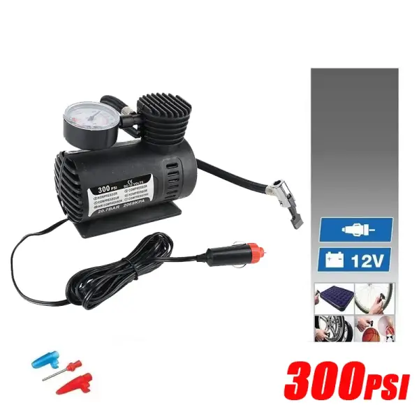 Bomba de aire compresor 12V y 300PSI Bomba de aire compresor 12V y 300PSI