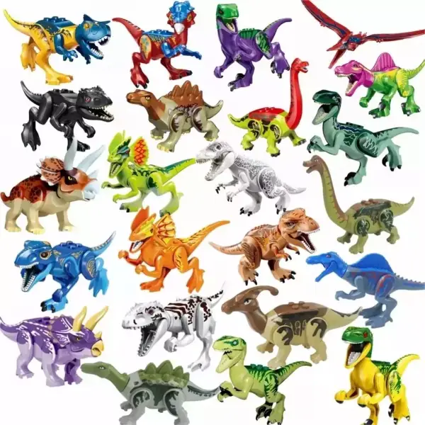 Bloques de construcción de dinosaurios jurásicos Bloques de construcción de dinosaurios jurásicos