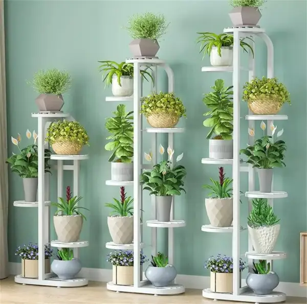 Estantería de metal para plantas Estantería de metal para plantas