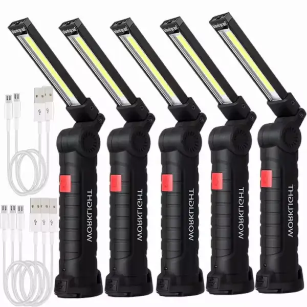 Linterna LED COB portátil recargable por USB Linterna LED COB portátil recargable por USB
