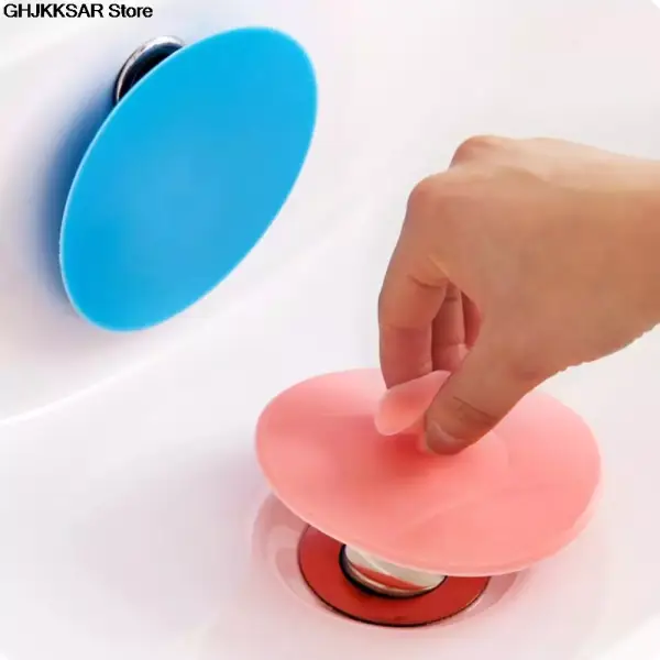 Tapón de silicona circular para desagüe de baño Tapón de silicona circular para desagüe de baño