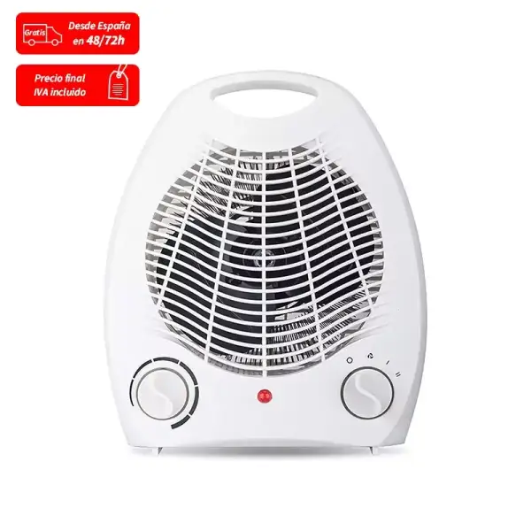 Mini calefactor 2 potencias 1000/2000W ajustable Mini calefactor 2 potencias 1000/2000W ajustable