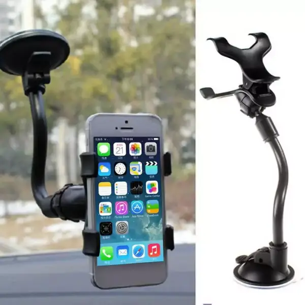 Soporte de teléfono para coche con ventosa giratoria 360º Soporte de teléfono para coche con ventosa giratoria 360º