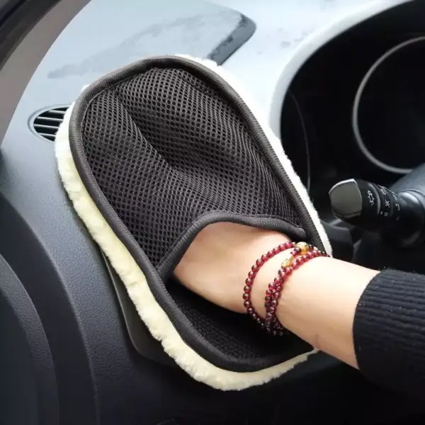 Guantes de lana para lavado de coche Guantes de lana para lavado de coche