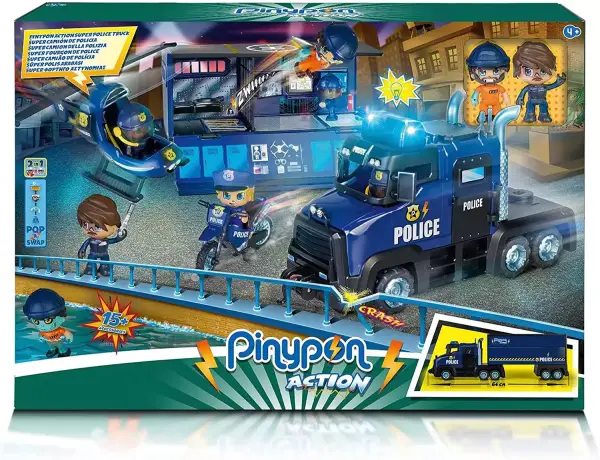 Set Pinypon Action Super Camión de Policia Set Pinypon Action Super Camión de Policia