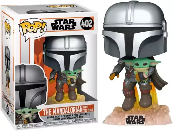 Funko Pop The Mandalorian With The Child Star Wars 402 Funko Pop The Mandalorian With The Child Star Wars 402