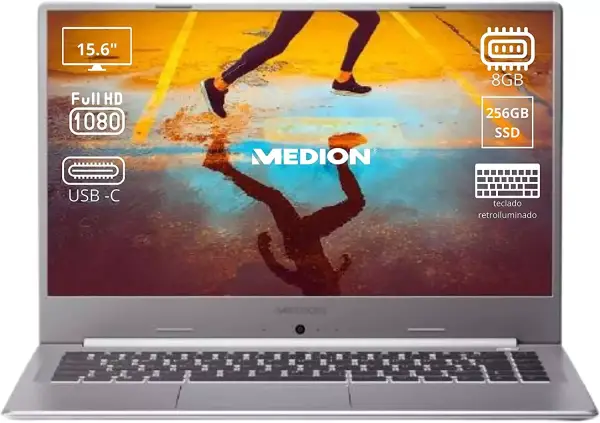 Portátil Medion 15,6" FHD i5 10th 8GB 256GB Portátil Medion 15,6" FHD i5 10th 8GB 256GB