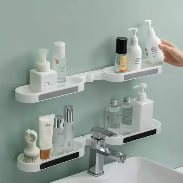Estante giratorio para baño fácil de instalar Estante giratorio para baño fácil de instalar