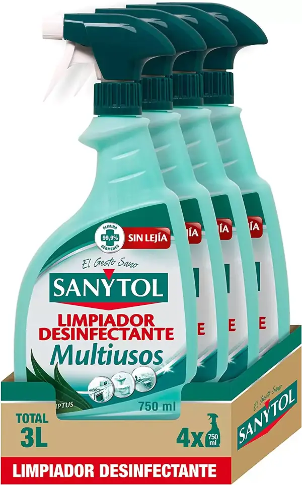 4 x 750 Ml Sanytol Limpiador Desinfectante Multiusos 4 x 750 Ml Sanytol Limpiador Desinfectante Multiusos