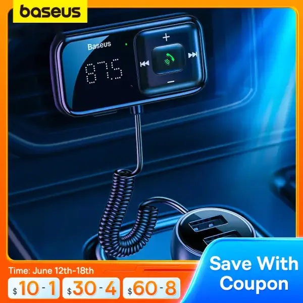 Baseus Kit de manos libres con cargador para coche Baseus Kit de manos libres con cargador para coche