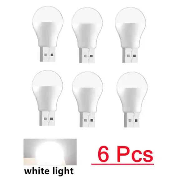 Pack 6 Mini bombillos USB LED Pack 6 Mini bombillos USB LED