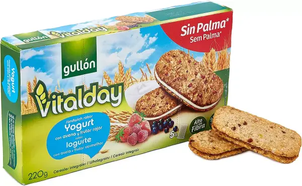 Pack x3 Gullón Vitalday Sandwich Yogur (paquete de 5ud) Pack x3 Gullón Vitalday Sandwich Yogur (paquete de 5ud)
