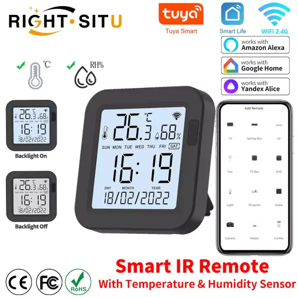 Control remoto IR higrómetro Wifi Control remoto IR higrómetro Wifi